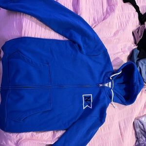 blue jacket with hood from old navy